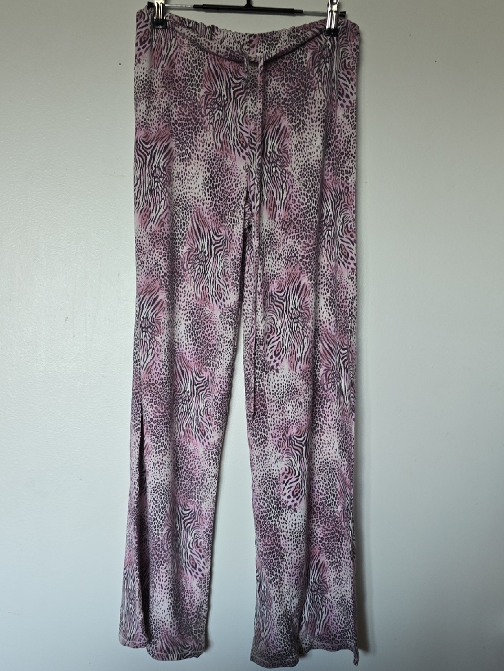 SKIMS INTIMATE Pink Animal-Print Wide Leg Pants
